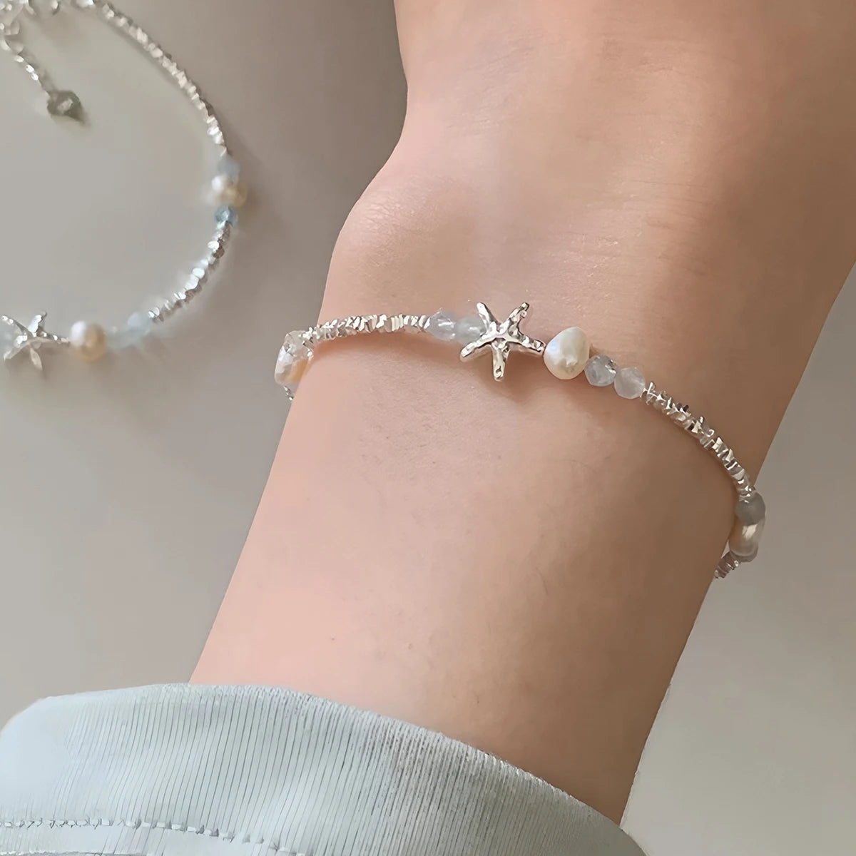 VENTFILLE 925 Sterling Silver Butterfly Bracelet for Girl Bead String Design Insect Fashion Versatile Jewelry Gift Dropshipping