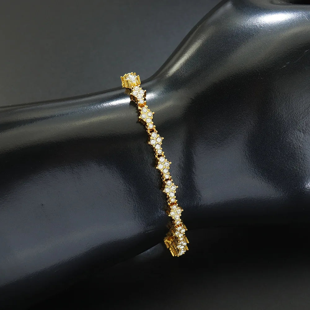 New Zircon Bracelet Trendy Fashion INS Style Jewelry For Men's and Women's Exquisite Accessories Minimal Design Luxury Gifts