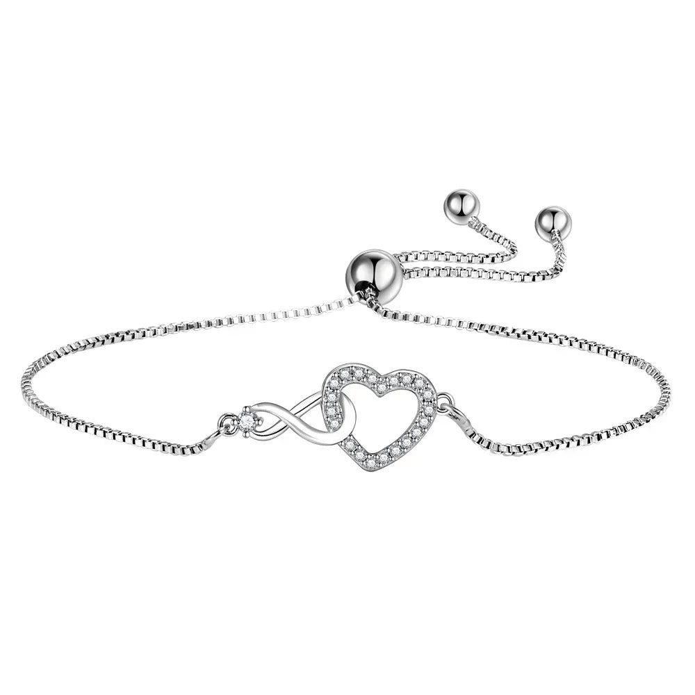 Armband Silber „Infinite Heart"